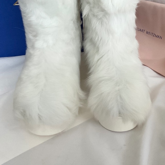 Stuart Weitzman Superchill Ultra Shearling Fur Boots Apres Ski $695 NEW - Picture 9 of 15